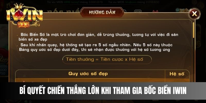 Bí quyết chiến thắng lớn khi tham gia Bốc Biển IWIN