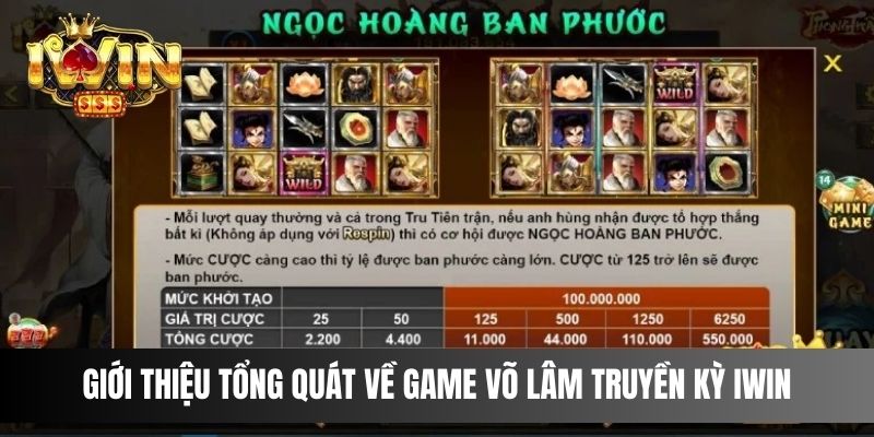 Giới thiệu tổng quát về game Võ Lâm Truyền Kỳ IWIN