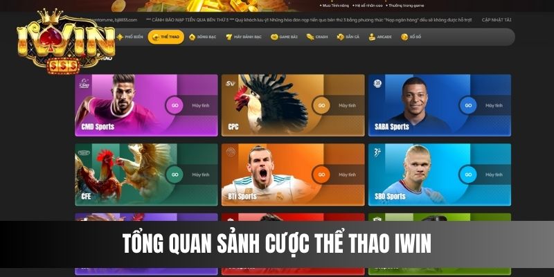 Tổng quan sảnh cược Thể Thao IWIN